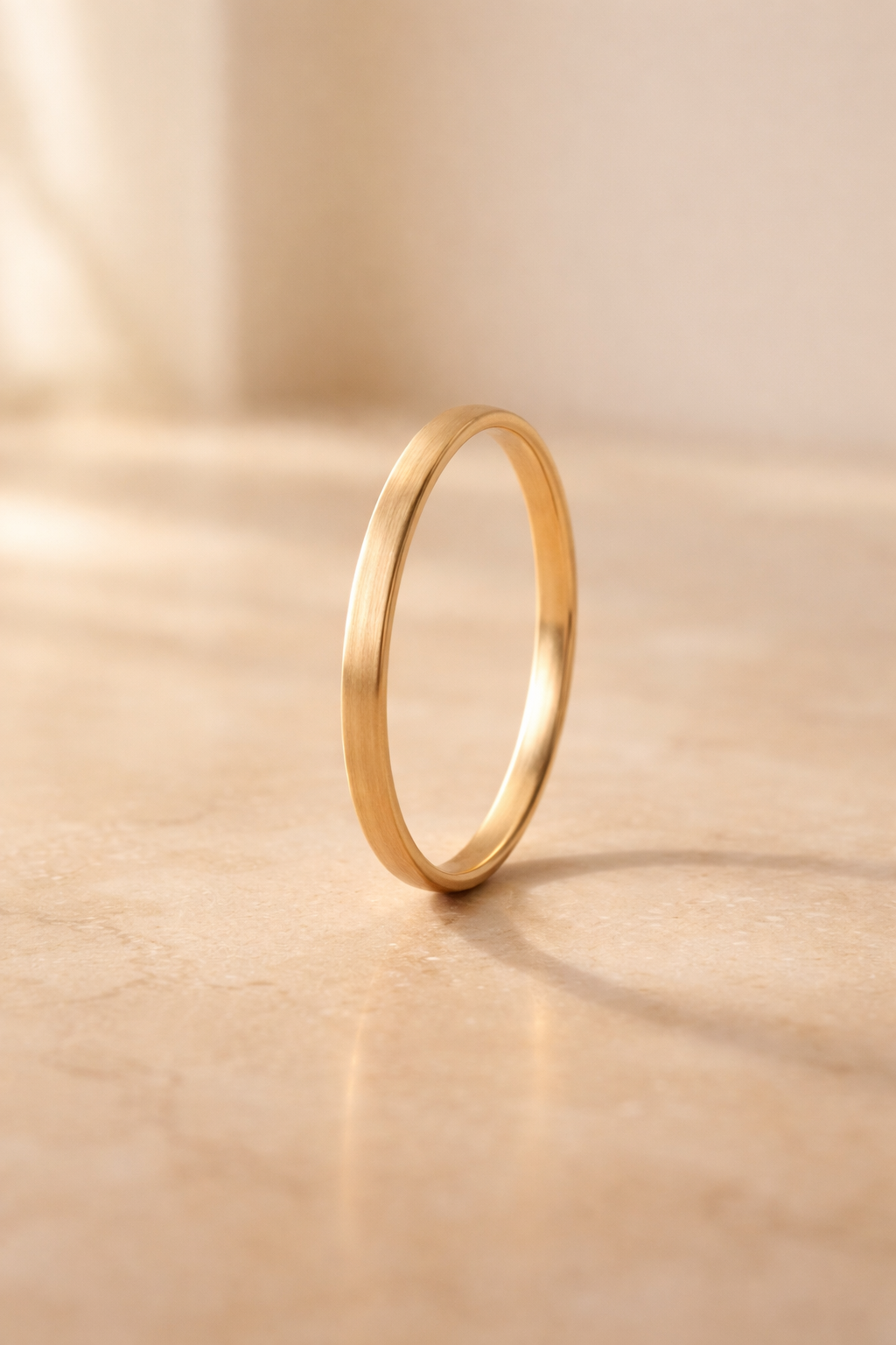 The Eclipse Ring minimalist gold ring by GOLDÈRE